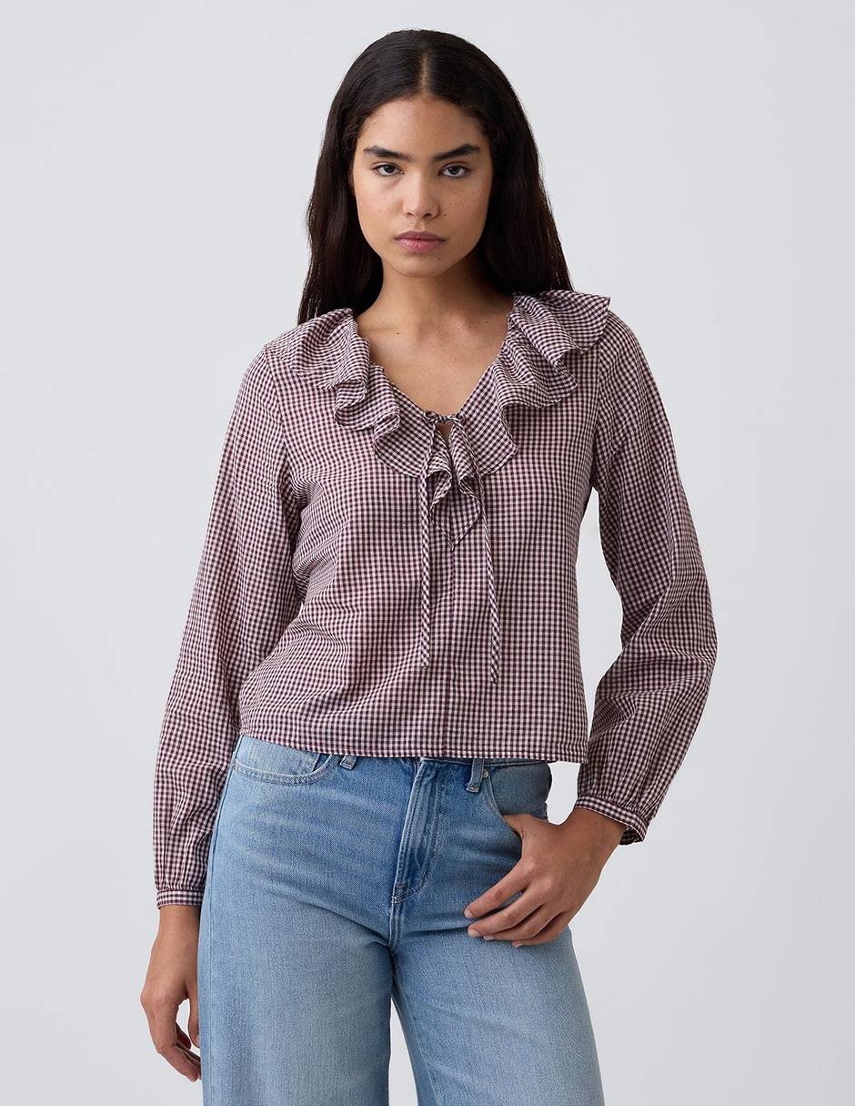 Blusa manga larga para mujer 1