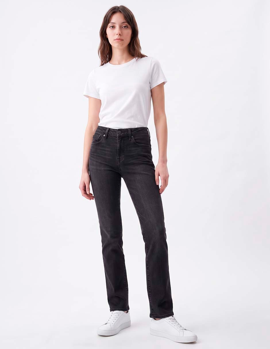 Jeans boot corte cintura para mujer