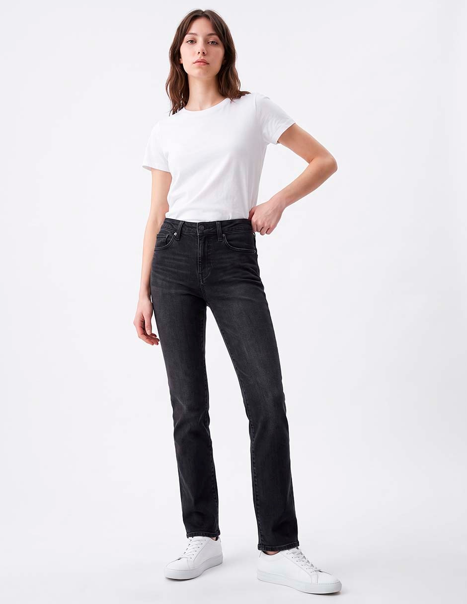 Jeans boot corte cintura para mujer 4