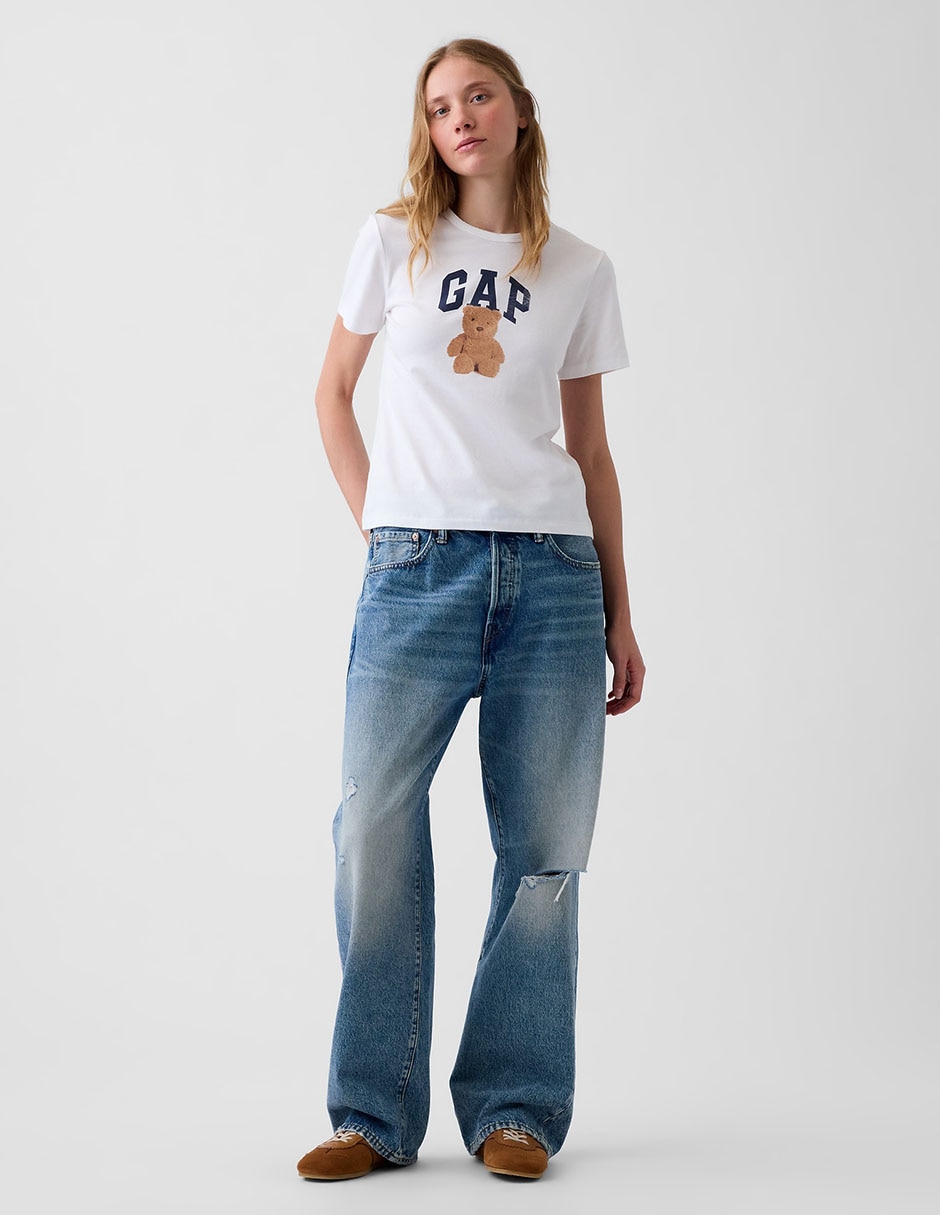 Playera manga corta cuello redondo para mujer 5