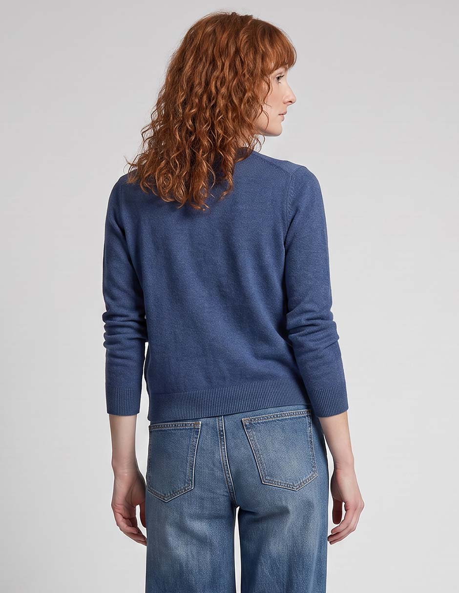 Suéter cuello redondo para mujer 2
