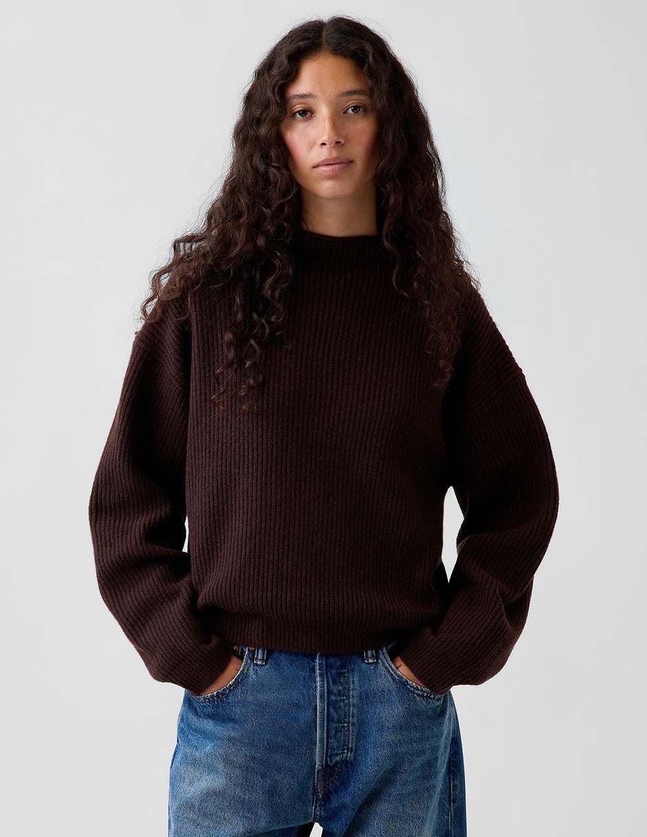 Suéter cuello redondo para mujer