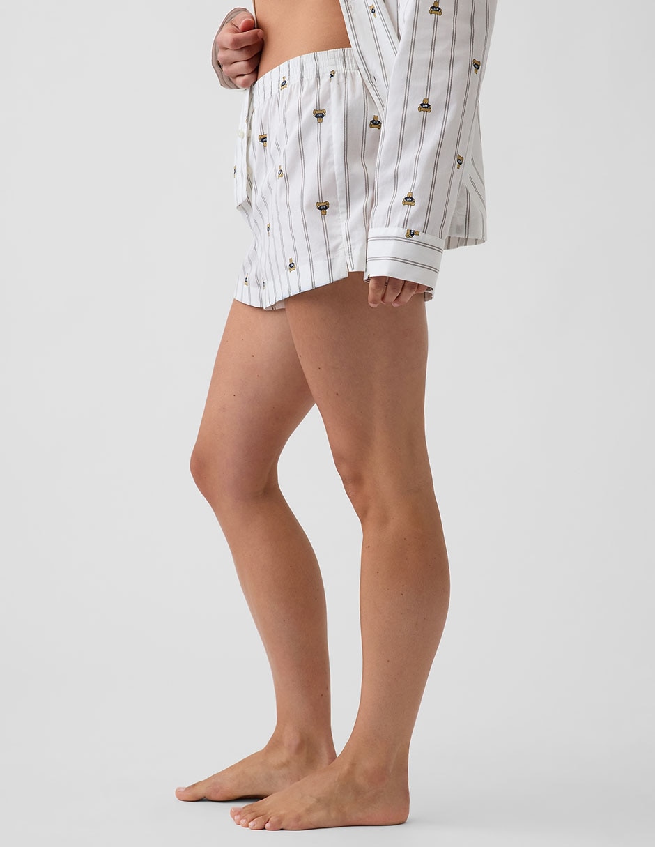 Short pijama de algodón para mujer 4