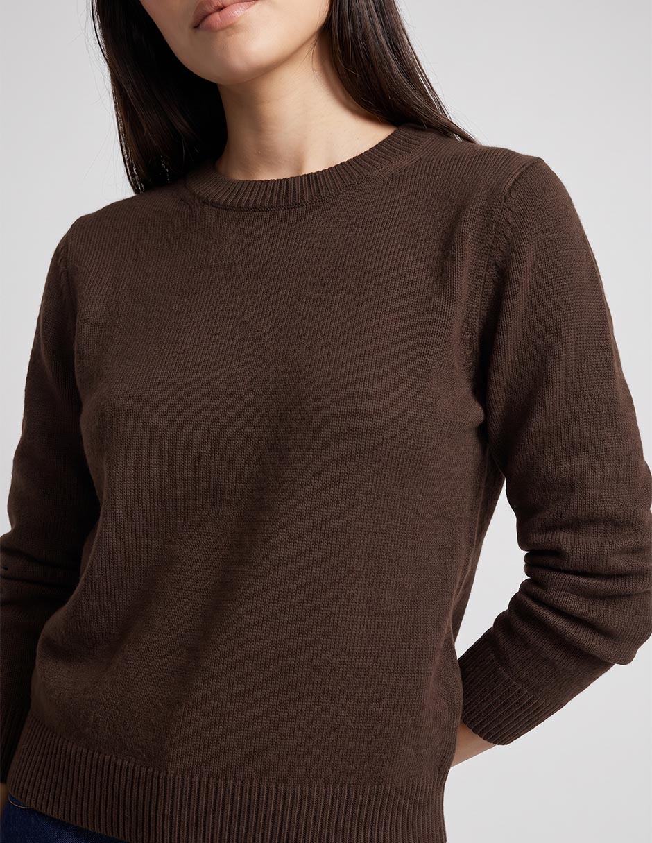 Suéter cuello redondo para mujer 4