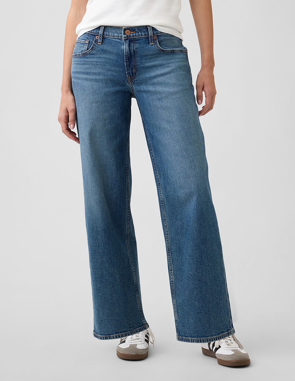 Jeans relaxed wide leg para mujer 5