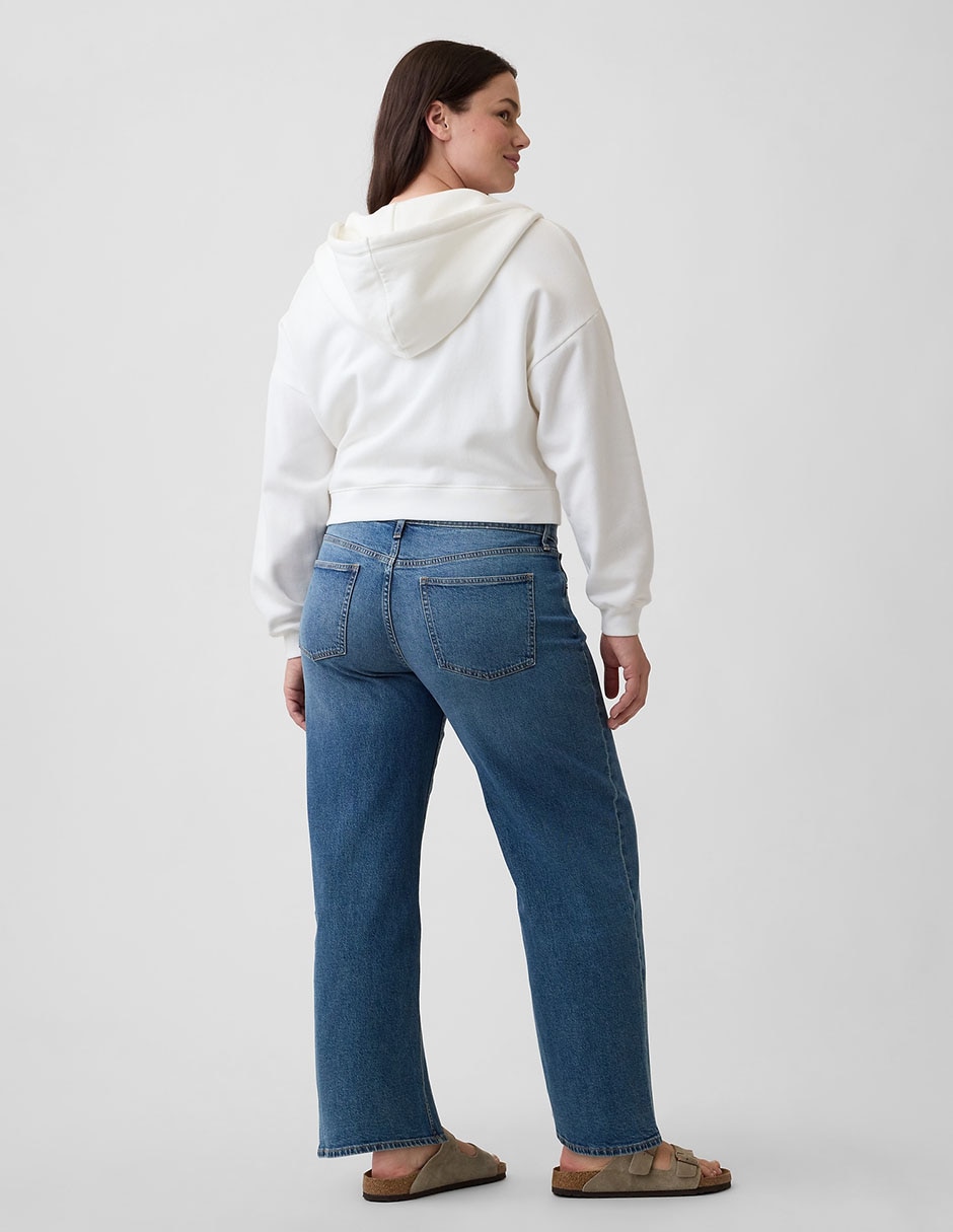 Jeans relaxed wide leg para mujer 6