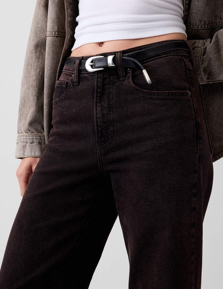 Jeans straight para mujer 2