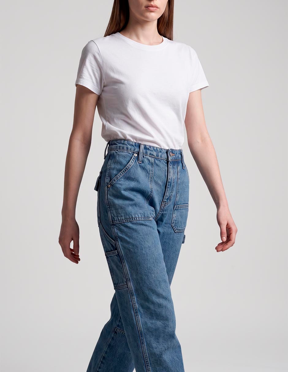 Jeans straight para mujer 2