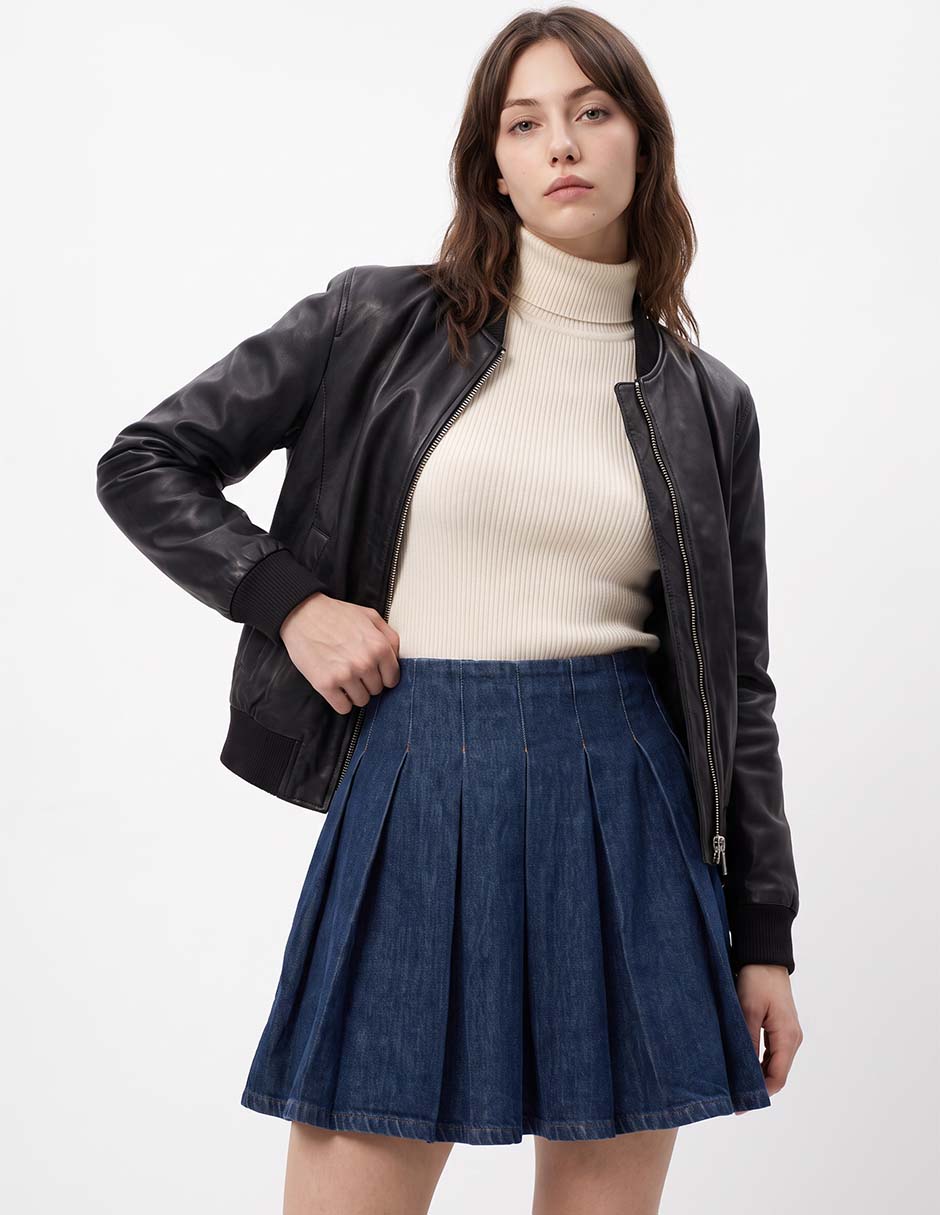 Falda mini gap de mezclilla cintura alta