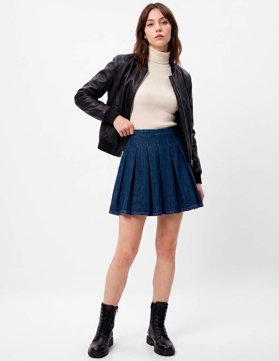 Falda mini gap de mezclilla cintura alta