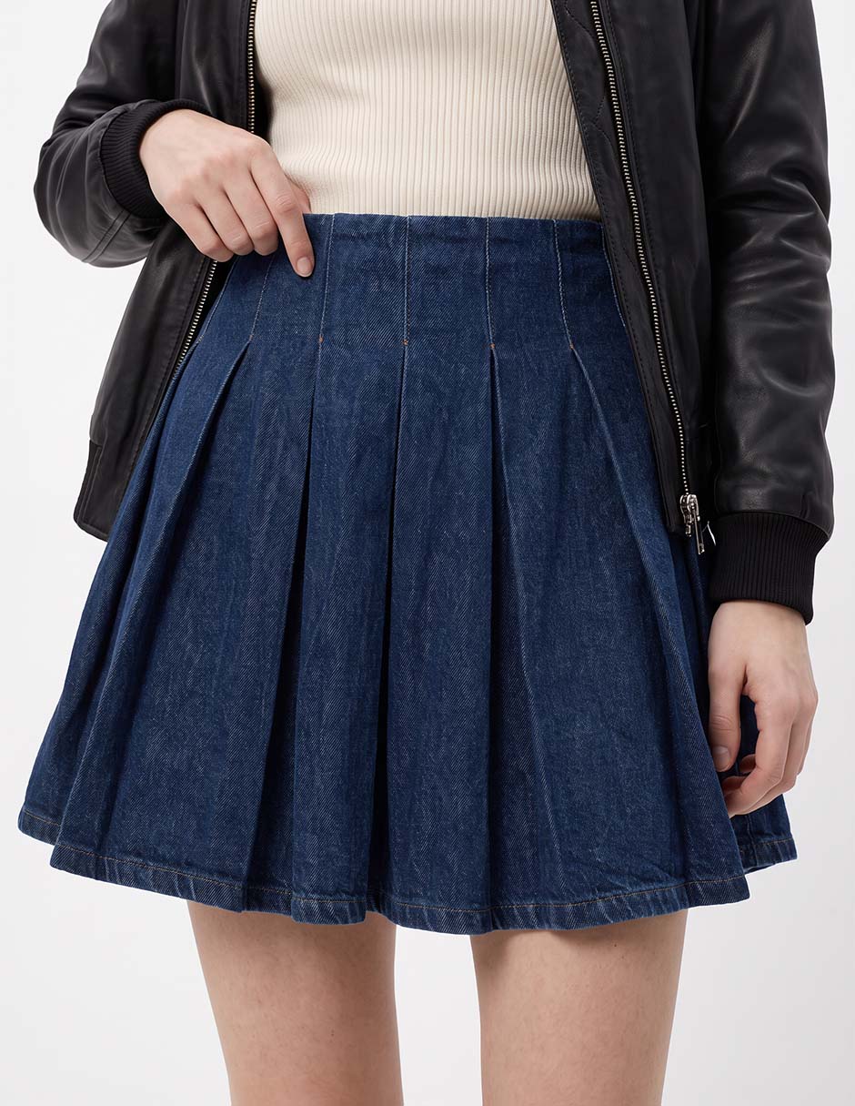 Falda mini gap de mezclilla cintura alta