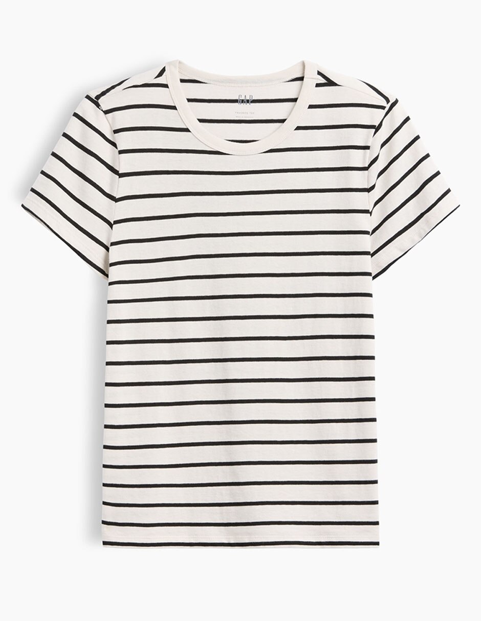 Playera manga corta cuello redondo para mujer 5