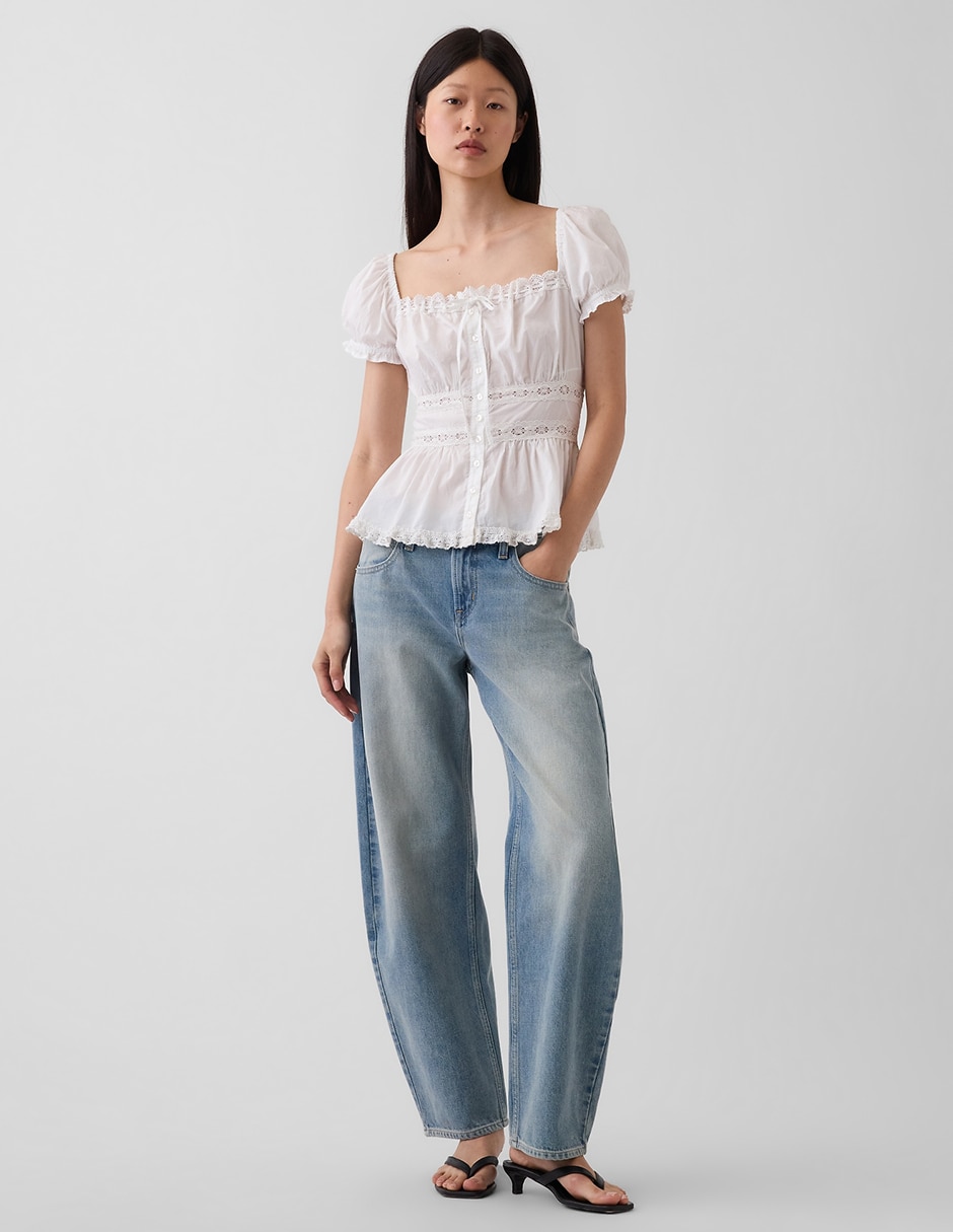 Blusa manga corta para mujer 5