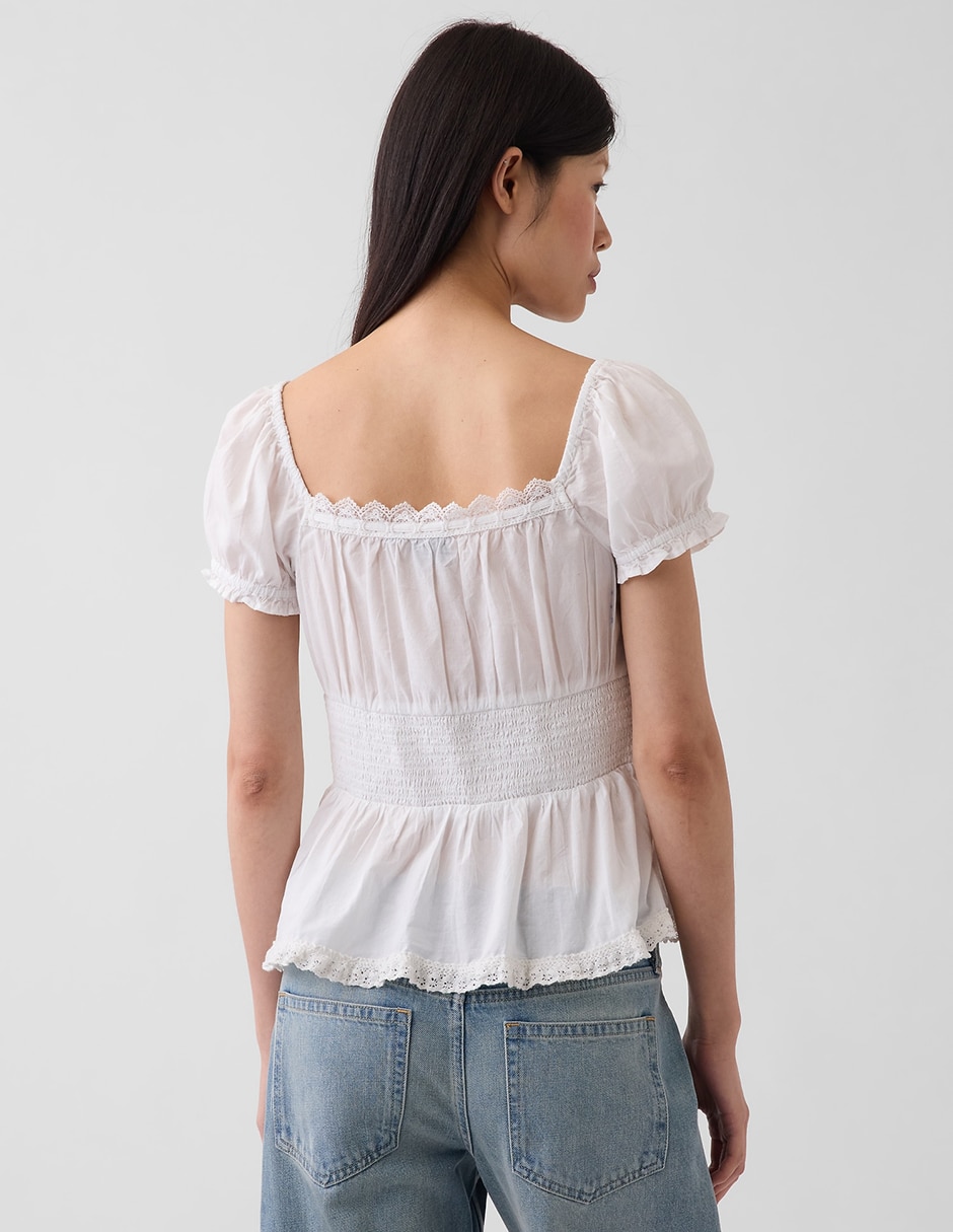 Blusa manga corta para mujer 4