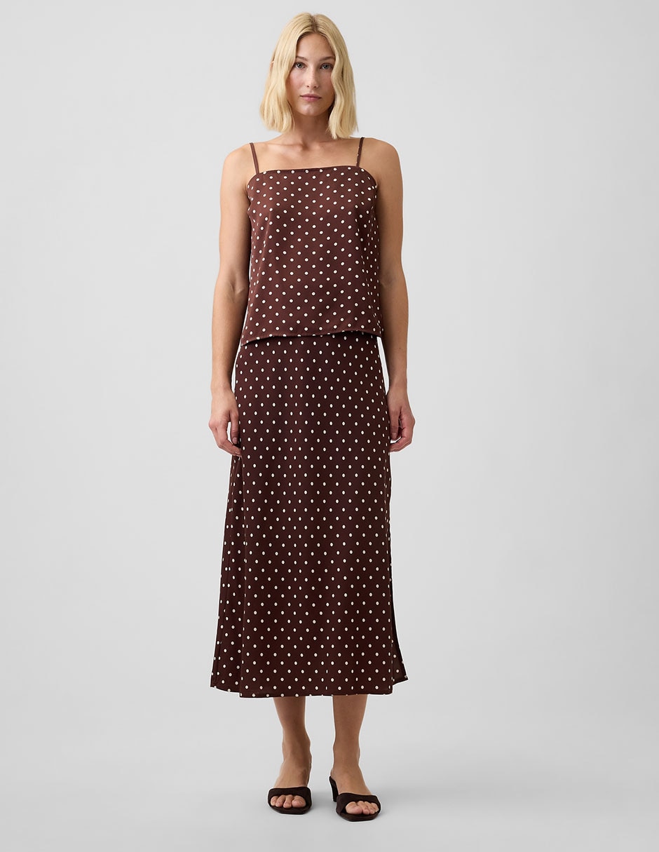 Falda crop a la cintura