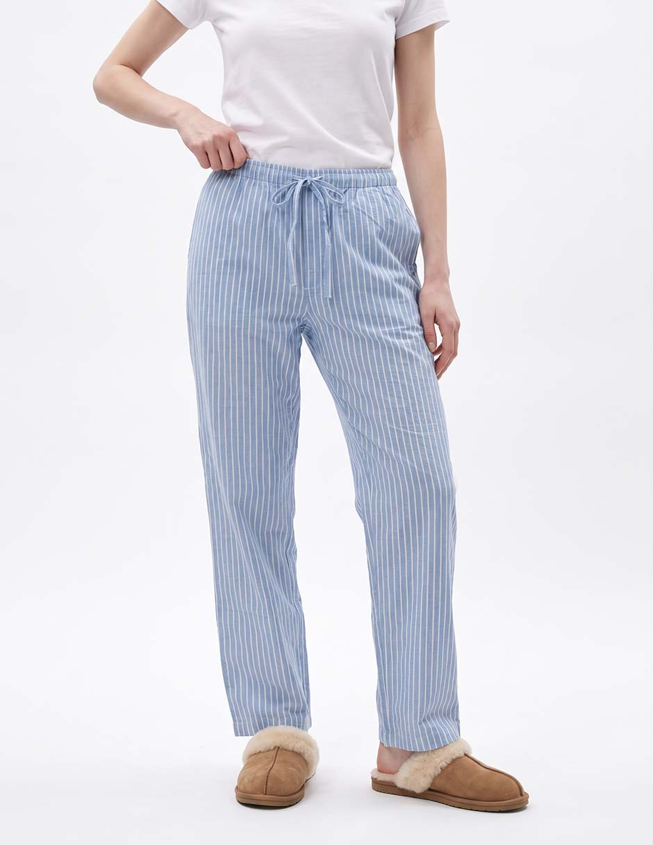Pantalón pijama de algodón para mujer