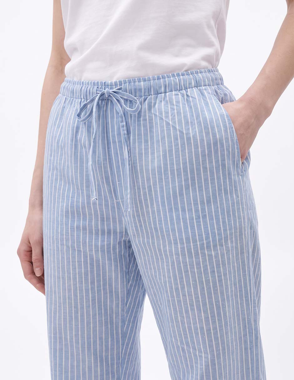 Pantalón pijama de algodón para mujer 2
