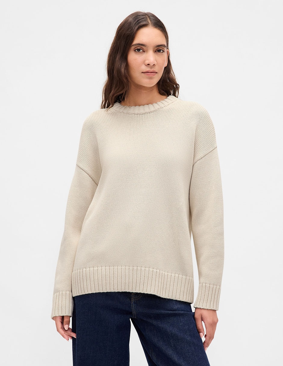 Suéter cuello redondo para mujer 1