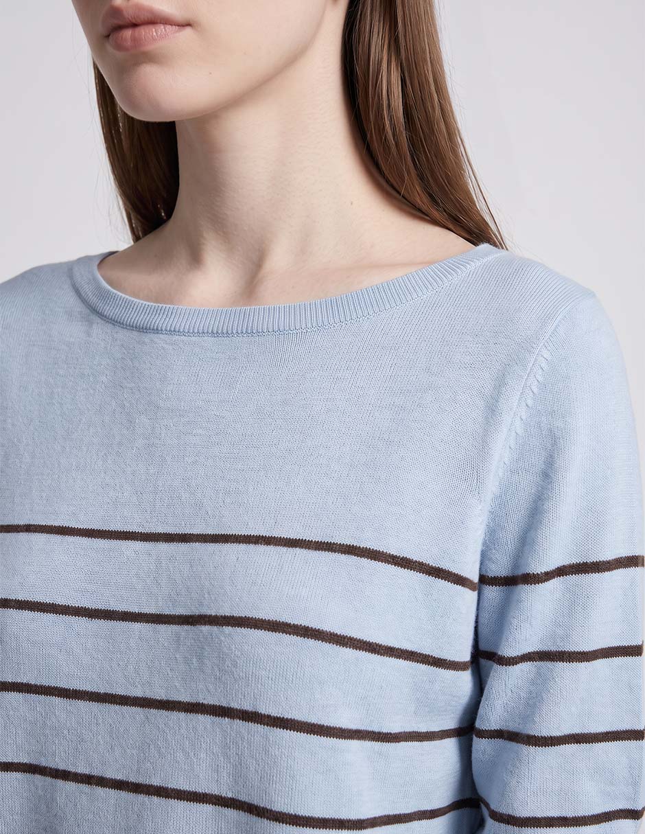 Suéter cuello ojal para mujer 3
