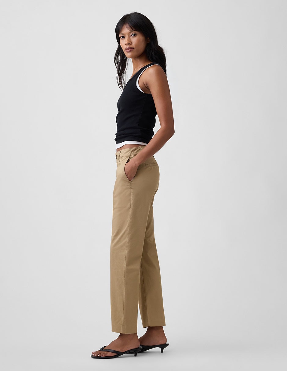 Pantalón chino recto para mujer 5
