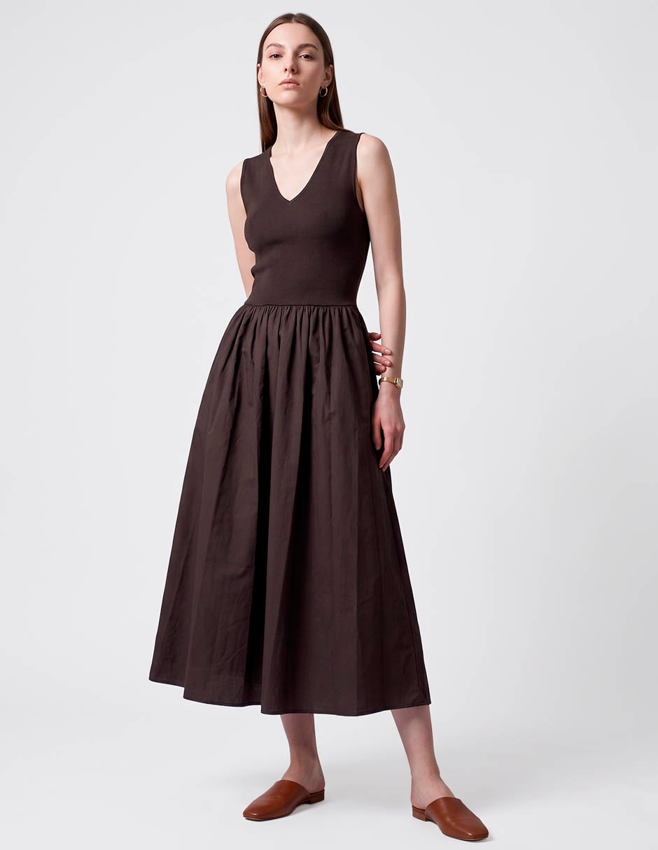 Vestido midi casual para mujer