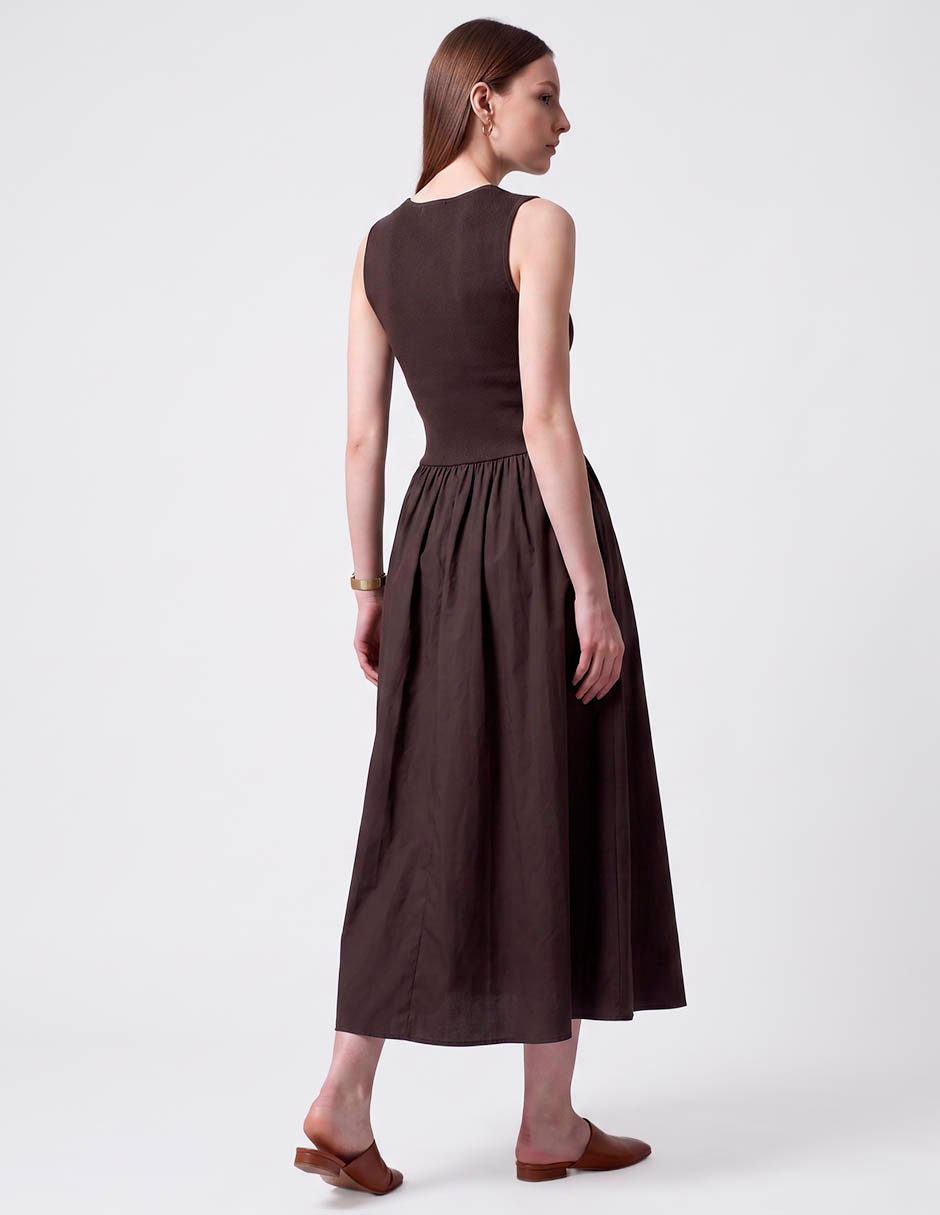 Vestido midi casual para mujer
