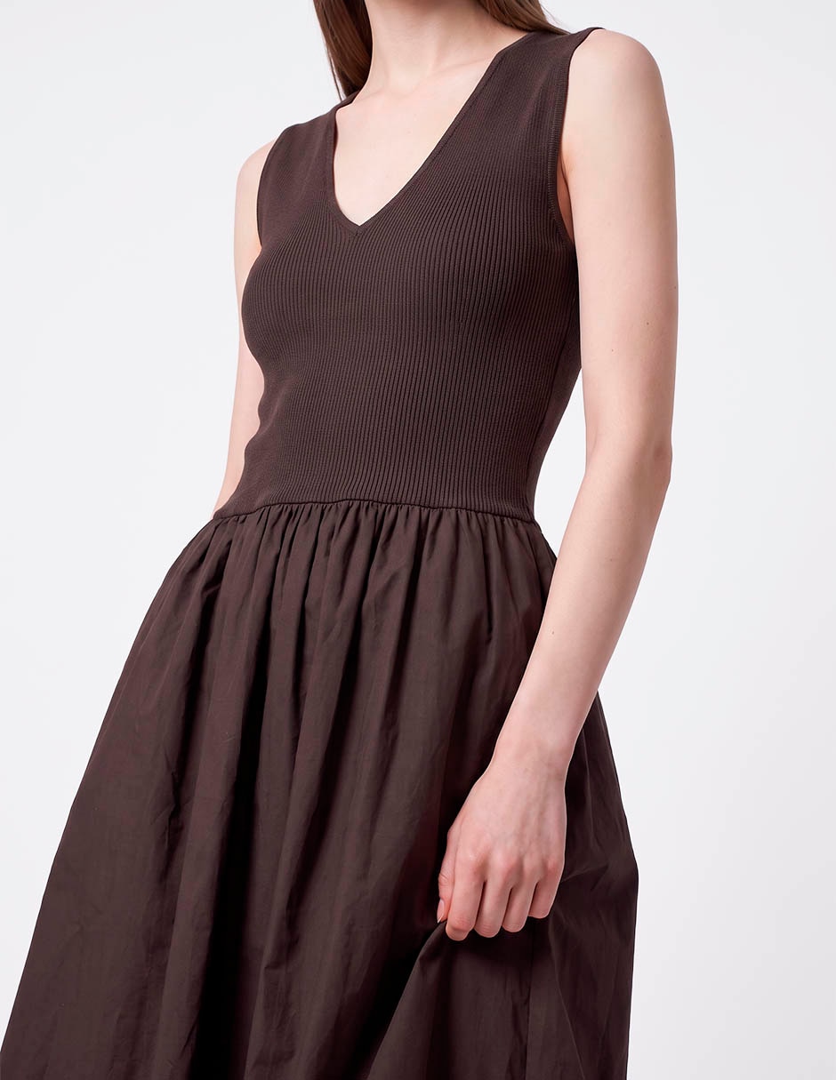 Vestido midi casual para mujer