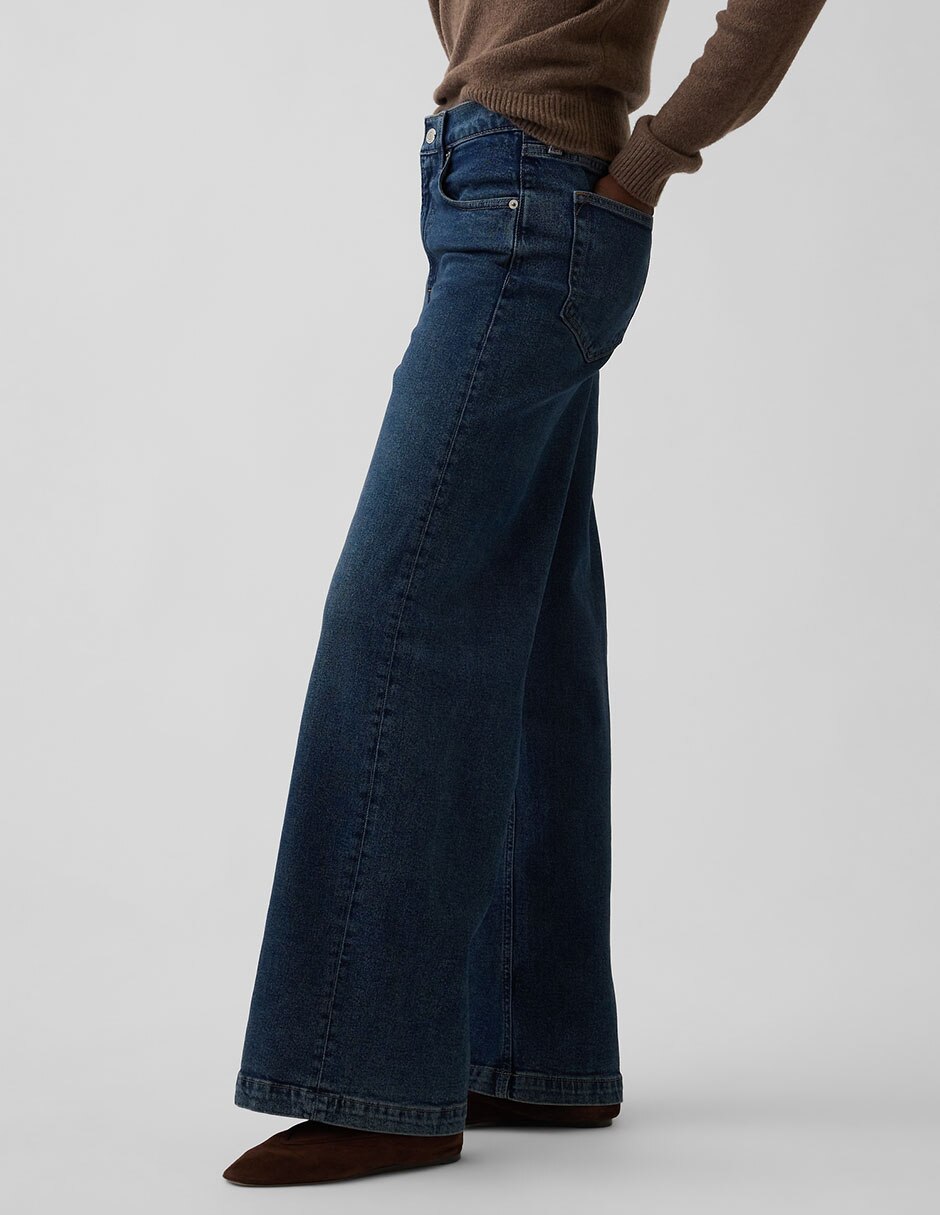 Jeans relaxed wide leg para mujer 3
