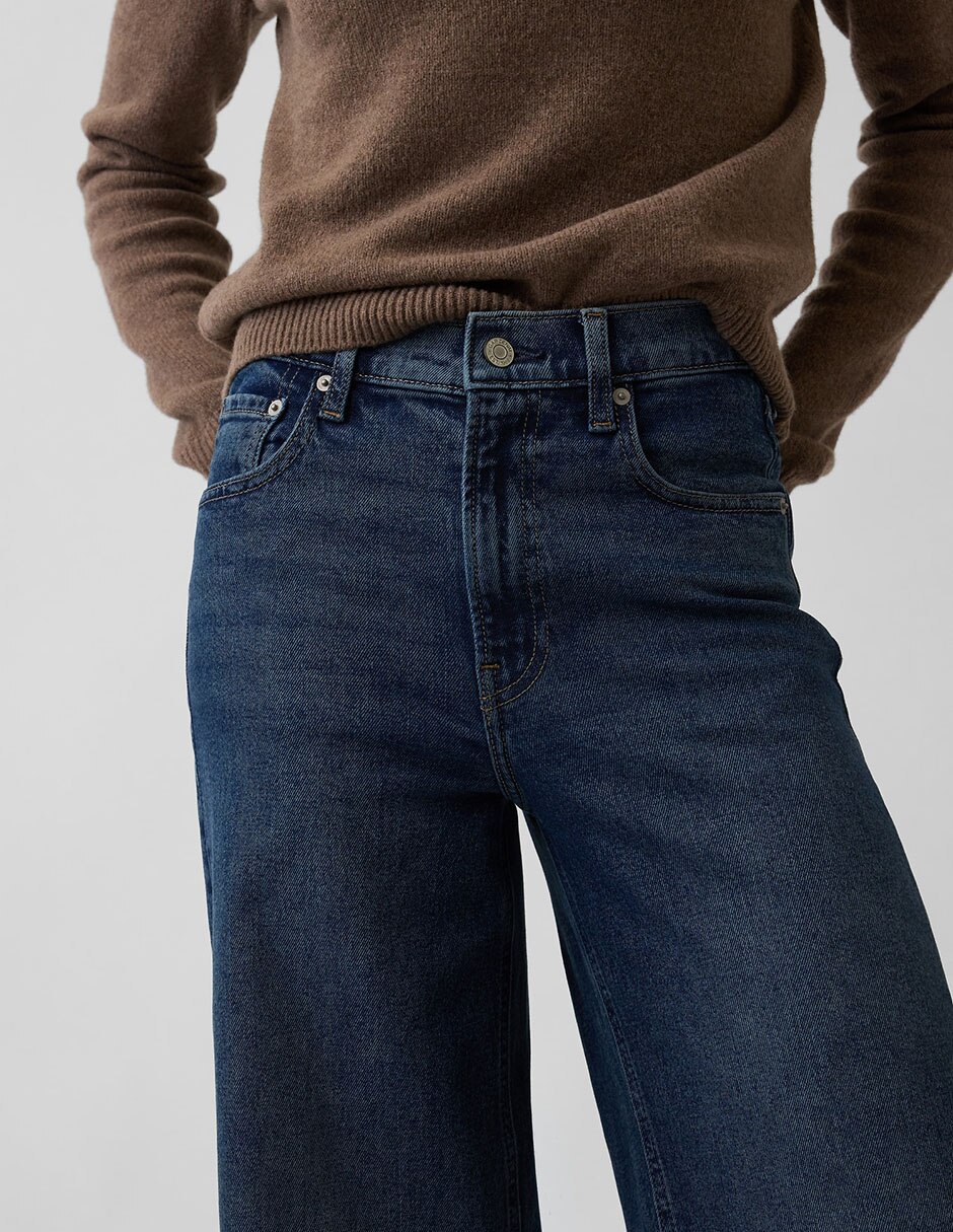 Jeans relaxed wide leg para mujer 5