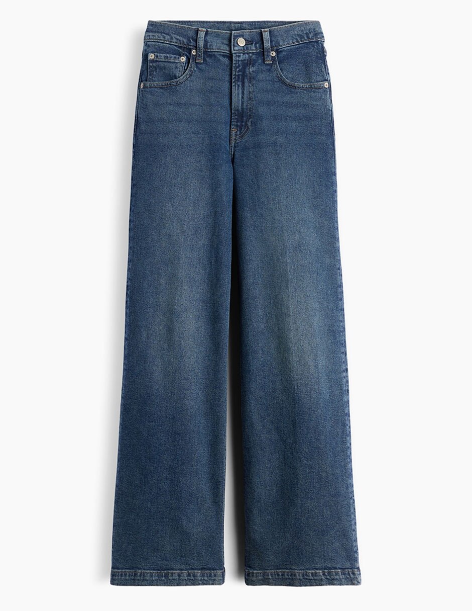 Jeans relaxed wide leg para mujer 6