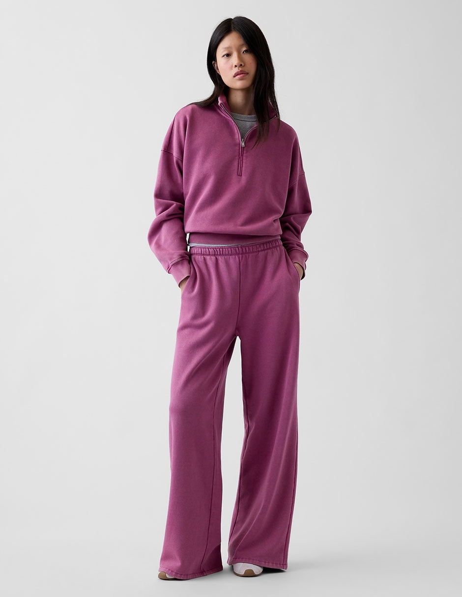 Pants baggy con elástico para mujer