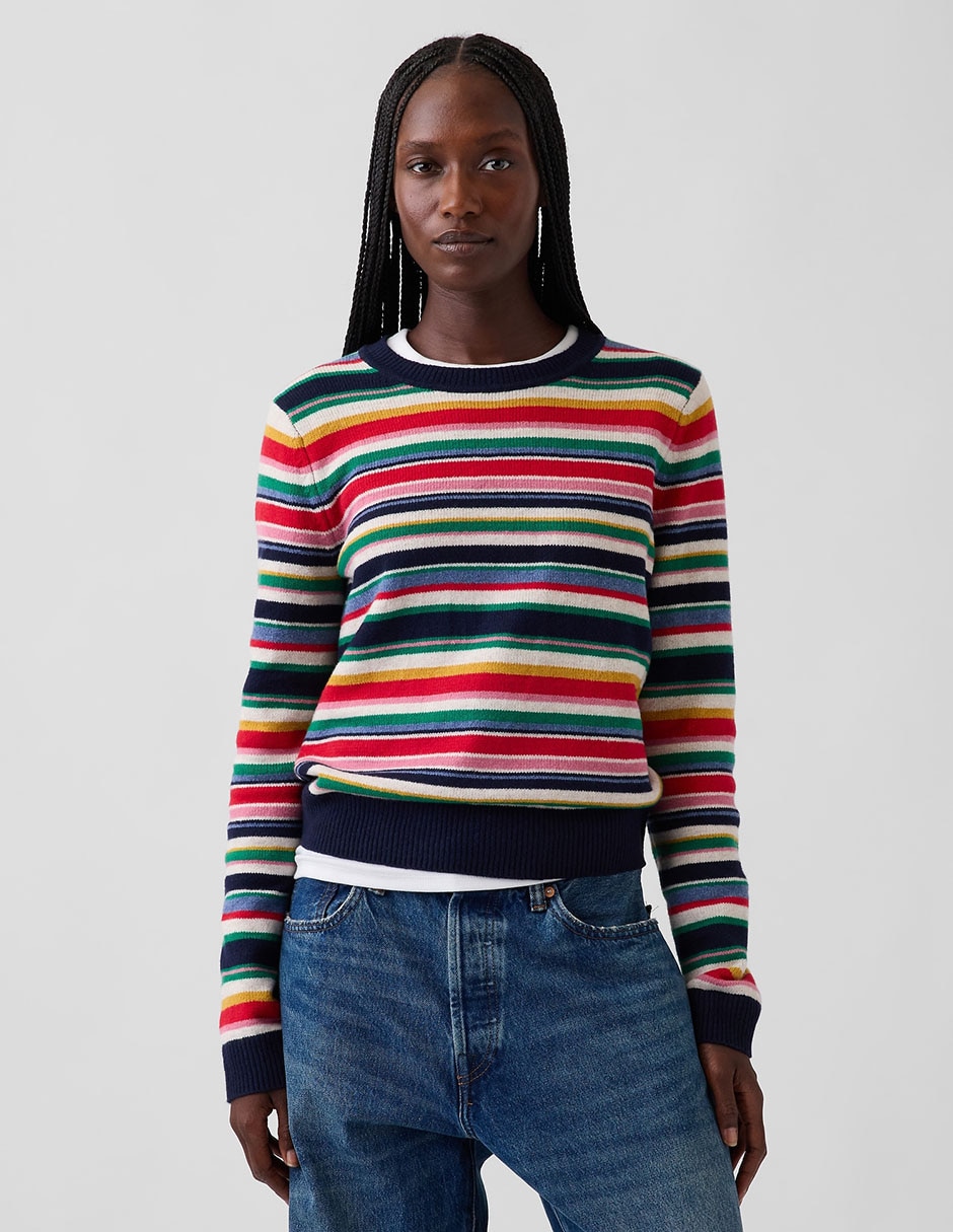 Suéter cuello redondo para mujer