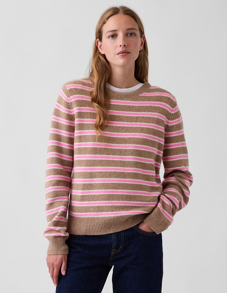 Suéter cuello redondo para mujer 1