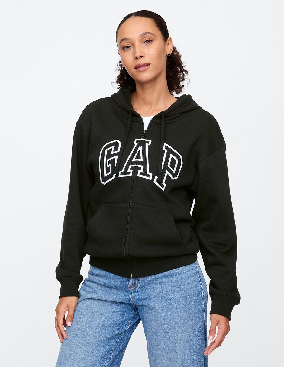 Sudadera con capucha y bolsa para mujer