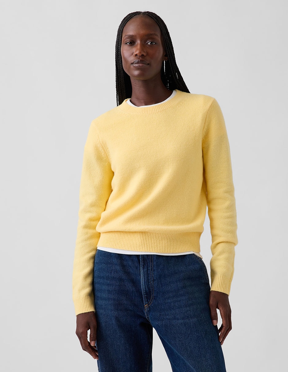 Suéter cuello redondo para mujer